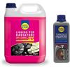 HappyCar Kit Turafalle 250 ml + Liquido Radiatore Rosso -20°C/+121°C 5L - Sigillante Perdite Acqua e Refrigerante Antigelo Antiebollizione per Auto e Moto - Pronto all'Uso