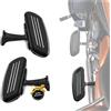 KEMIMOTO Pedane passeggero con kit di staffe di montaggio compatibili con pedane per passeggeri Touring Road Glide Street Glide Road King Electra Glide 1993-2024, nero