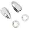 Generico Kit dadi ciechi da 5/16″-24 Specchietti retrovisori for moto Accessori for Harley Softail Sportster 883 Electra Street Glide Fat Boy Dyna(1 Pair Chrome)