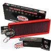 B&S Kit Filtro Aria Sportivo Aspirazione Rigenerabile Lavabile FB444/01 con Profumatore Interni