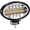 Biqing 1PC Fari LED Fuoristrada Ovale,144W Faro da Lavoro 12V 24V Auto Luci di Lavoro 5.5 Proiettore Fendinebbia Luci Off Road per Trattore Auto Fuoristrada Camion ATV Barca 4x4
