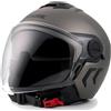 Blauer HT Blauer Demi Jet DJ-01 Monocolor Casco Jet, grigio opaco, L (58/60)