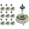 CARALL 10 Pezzi Lampada Alogena 12V Per Auto (H5 P45T 12V 60/55W)