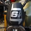 labelbike - Adesivo 3D Moto Cupolino Protezione e Decorazione in Resina con Licenza Ufficiale Moto Morini SEIEMMEZZO SCR - Colore Carbonio Grigio Nero