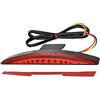 MASO Fanale posteriore a LED per parafango posteriore MASO per moto, con 22 LED rossi, per freno e fanale posteriore (lente rossa), compatibile con H&arl-ey Breakout