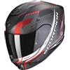 ScorpionEXO EXO 391 HAUT L NERO OPACO-ARGENTO-ROSSO