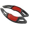CAKYSE Compatibile con per Golf 7 7.5 per GTI per Tiguan per Scirocco Volante per Auto Paddle Shifter Gear Shift Shifter Accessori di Estensione 469512 Paddle del Volante Auto(Black Carbon Fiber)
