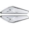 NFSpeeding 2 PZ Parafango Anteriore Destro Lato Sinistro Adatto BMW X3 F25 X4 F26 2013-2017 Sostituire 51117338570 51117338569 Cromo Trim Finisher
