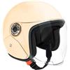 kivrimlarv Casco Motociclista Grande - Casco Aperto per Adulti - Equipaggio Protettivo con Visiera per Avventura Pendolarismo Scooter Sportivo