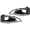 ECKBRJA Copertura Fendinebbia Paraurti Anteriore Griglia Griglie Fendinebbia Cornice Fendinebbia Per Peugeot 3008 P84 2016 2017 2018 2019 9817136777(SINISTRA e DESTRA)