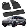 Sahler Tappetini per auto compatibili con Chery OMODA 5 a Benzina 2022-2026 | 4.5D Premium TPE gomma antiscivolo tappetini in gomma impermeabile auto tappetino nero