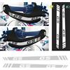 BLACK DOVES GRAPHICS 2 Adesivi riflettenti compatibili con Paramani Motorrad R 1200 GS Adventure e Normale R 1250 GS Adventure (Bianco Grigio)