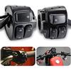 KATUR, interruttore impermeabile di controllo per manubrio delle moto, 25 mm, con cablaggio, di colore nero, per Harley Softail, Dyna, Sportster 883, Sportster 1200, V-Rod dal 1996 al 2012