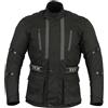 Texpeed Giacca da moto con protezioni - Giubbotto 4 stagioni da motociclista inverno invernale/estate impermeabile con armatura (EN 1621-1) Nero - 6XL