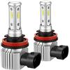 RH-HPC Fari H11 LED Auto Lampioni 5000LM LED Lampadina CSP Chips Bianco 6000K Canbus LED H11 Fendinebbia Fog FEAM Lampada Lampada Lampada Auto 12V H8 H9 H11 Cermoglio (Socket Type : H11)