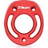TREONK Estremità Coperchio Punta di Scarico in Alluminio Moto per Tmax 560 tech max TMAX560 2020 2021 2022 2023 2024(Rosso)