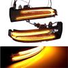 Kakulkomen Frecce Specchietto LED per Mercedes W212, W204, W221, X204 | Frecce specchietto LED ambra, per Mercedes W212, W204, W221, X204, W166, W218, W176, W246, X156, C117, ABS nera, 1 coppia