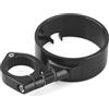 WTIXCRQ Contatore Moto Compatibile con Sportster 883 XL1200 93-15 per Dyna 93-05 Supporto tachimetro da 39 mm con Montaggio Laterale Anello tachimetro Morsetto Girevole Telaio