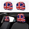 HJLUUFT Bandiera inglese Universale Sedile Auto Poggiatesta Coperture, Traspirante e Portatile Automotive Seat Cover Accessori Auto