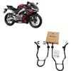 WinNet Coppia di cavalletti alzamoto alza moto WinNet compatibili con Aprilia rs 457 per alzare sollevare la ruota gomma posteriore con forchette a V e anteriore di dietro e davanti retrotreno e avantreno