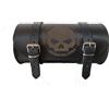 Selle del Salento Barilotto borsa moto 25x12 con incisione teschio con scritta Motociclista strana meravigliosa gente shull compatibile con harley devindson