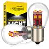 Ruiandsion 2 lampadine LED 7507 Ambra 9V-30V 12V 24V BAU15S baionetta a singolo contatto, sostituto per luci di freccia auto, non polarità