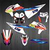 MXP Grafica Dirt Bike EXC Adesivo Kit Grafico Compatibile con KTM 2020 2021 2022 EXC XCW 125 200 250 300 350 400 450 500 (bianco)