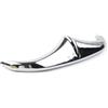 Zorlun Parafanghi anteriori cromati for moto, bordo d'attacco, ricambio compatibile con Harley-Davidson Road Glide, Street, Dyna