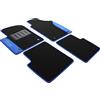 IL TAPPETO AUTO BY FABBRI 3 COLOR0000035B, Tappeti auto moquette antiscivolo, Su misura, 2 Ricami, Blu Compatibile con 500 dal 2007-2013, 500 dal 2013-, 500 C dal 2013-, 500 S dal 2013- NO ELETTRICO - NO HYBRID