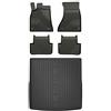 MOTOS Set di tappetini in gomma e tappetini per il bagagliaio per Audi A4 B8 2007-2015 Migliorare il comfort di viaggio con tappetino antiscivolo auto 3D- tappetini per tutte le stagioni auto, protezi