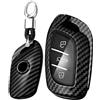 Rondrive Adatto per MG S5 EV ZS MG Hybrid+ EV MG3 Hybrid MG4 MG5 HS EHS 2025 Accessori 3 Tasti ABS Guscio Chiave Cover Telecomando Cover Chiave Protettiva Portachiavi Custodia in Fibra di Carbonio