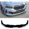 NAIRE Spoiler Anteriore per Auto per BMW 1 Series F40 M Sport 118i 120i 120d 128ti M135i 2020+,Paraurti Anteriore Splitter Labbro Inferiore Accessorio Modificato,A/Black