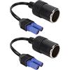 Milltrip 2x Adattatore EC5 a Accendisigari 12V, Portatile per Avviatore Auto
