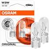 JURMANN Osram - 2 lampadine alogene di ricambio originali W3W 12V T10 W2.1x9x5d 2821-02B per luce del freno, luci di parcheggio, omologate
