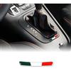 4R Quattroerre.it 32066 Adesivi Italia per Leva Cambio Alfa Giulietta, Set da 2