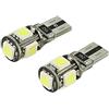 CARALL 24V Lampada Led Canbus T10 W5W Colore Giallo Arancione Luci Posizione Targa Per Camion Bus Barca 5 Smd 5050