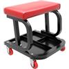 Wiltec Sgabello per Officina con Ruote; Sgabello di Montaggio, Carrello Meccanico con ripiano Porta-Attrezzi