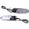 XWDPDNHHD Indicatore Di Direzione Per Moto Per MV Per Agusta F4 F4R F4RR F3 675 800 Brutale 1090 Dragster 800/RR Lampada Lampeggiante Indicatori Di Direzione Indicatore(CHIARO)