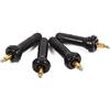 equlup 4 pezzi di steli per valvole per pneumatici a scatto, sistema di monitoraggio della pressione dei pneumatici TPMS steli per valvole per pneumatici anti-esplosione accessori auto per la sostituzione