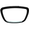 HLJNLVBN Per A4 B6 B7 B8 Per A6 C6 Per A5 Per Q7 Per Q5 Per A3 8P S3 Adesivo Decorativo Per Volante Con Logo Per Auto Auto fai da te(Style 1 Black)