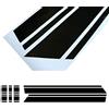 HIGGER 1 Set Car Styling Cofano anteriore Strisce posteriori Cappuccio cofano motore Copertura Decal Adesivi per auto per Mini F60 (Nero)