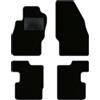 QUEMAR Tappetini Auto compatibili con Opel Corsa D - E 2006-2019/ Kit Tappeti in Moquette e Gomma su Misura (Set 2 Anteriori + 2 Posteriori)/ Ricami e Colori Personalizzati (0 Ricami, Bordo Antracite)