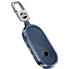 ontto Portachiavi adatto per Mini Countryman Cooper One Aceman U25 J01 J05 F65 F66 2024 2025 Accessori per auto, in pelle PU e metallo portachiavi a scatto, blu