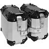 MOLVUS Valigie Laterali in Alluminio Con Grafica per Moto 16L/25L Baule da Tour Universali Con Serratura di Sicurezza per Bagagli e Casco A,25L