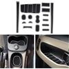 CDEFG Compatibile con Fiat Panda/Panda Cross 2021-2022 2023, Tappetino Antiscivolo Antipolvere Antigraffio Tappetini in Gomma Portabicchieri Auto Panda City Cross Hybrid Accessori (Bianco)