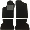 ASC Tappetini Auto Compatibili con Fiat Seicento/600 1998-2010, Moquette Nera con Bordo Antiscivolo, Battitacco in Gomma