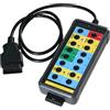 Autilyshop DY29 Tester di protocollo diagnostico per auto, strumento di rilevamento protocollo di comunicazione OBDII, con indicatori di stato LED, interfaccia a 16 pin e jack a banana da 4 mm per