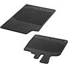 Generisch SMART Original C/A 451 ForTwo/EQ/Coupe/Cabrio Anno di Produzione 2007-2014 Tappetini Gomma Nero 2-pezzi anteriori