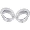 Trurovem Guarnizione per Fendinebbia Cromata per Cerchio per Mini Cooper Base 2005-2008, Copertura Paraurti Anteriore Sinistra e Destra, Set di Sostituzione OE 51117127941 51117127942 in Plastica