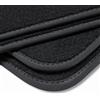teileplus24 B65 Tappetini in velluto per BMW Serie 2 Active Tourer F45 2014-2021 con piastra per i calci, Cucitura:Nero